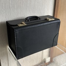 Large Leather Doctors Bag Briefcase Gladstone Medical Style Case 45cm Vintage