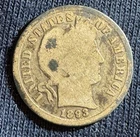 1893 Barber Dime Silver 10C Coin Circulated 0.9 Fineness United States Variety
