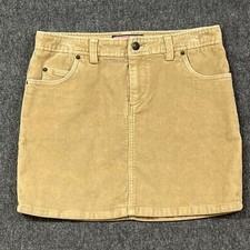 Vineyard Vines Skirt Womens 0 Tan Corduroy Mini A Line 98 Cotton Stretch Casual