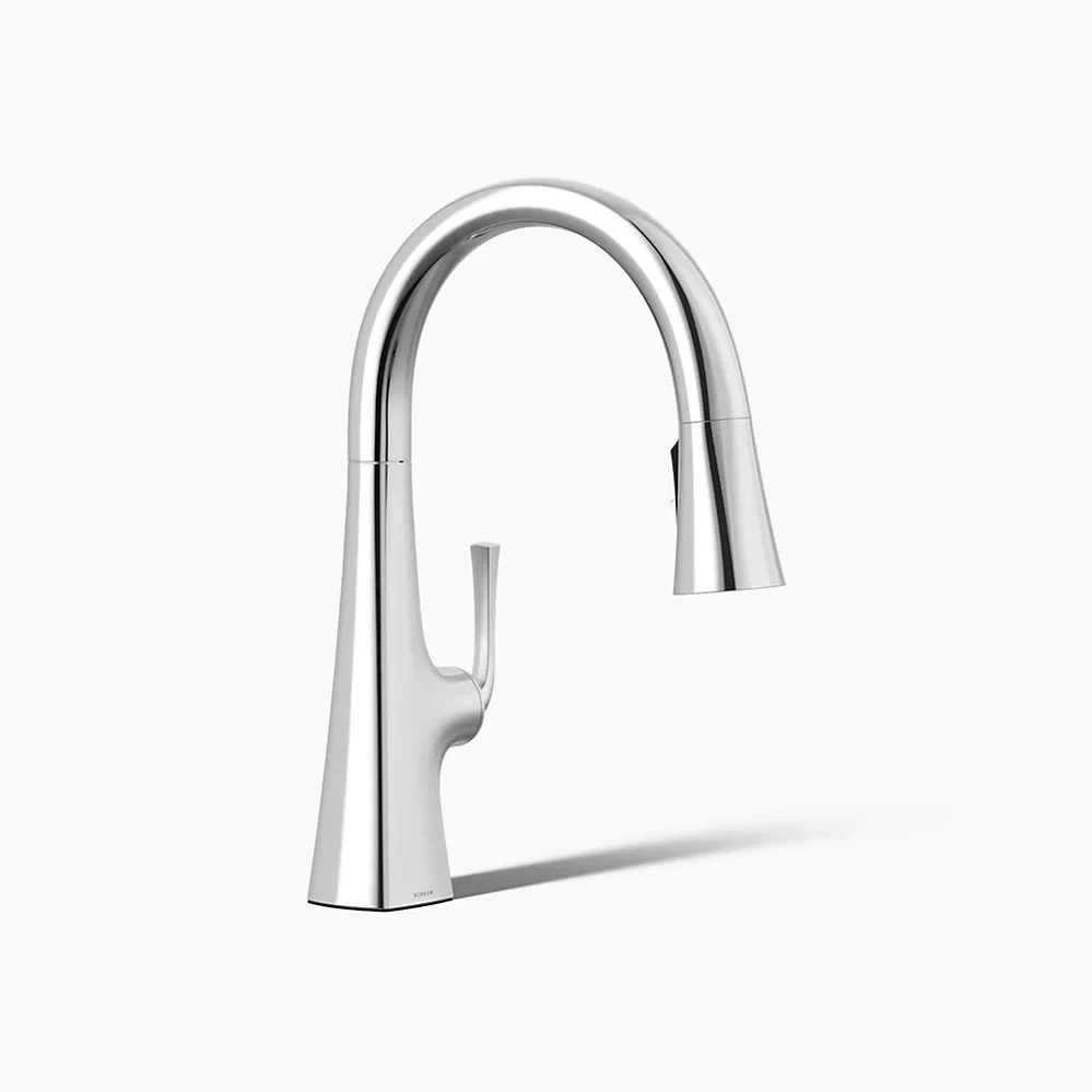 KOHLER Graze K-22063-CP Pull-Down Kitchen Faucet 3-Spray Polished Chrome