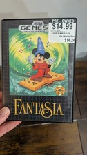 Fantasia (Sega Genesis, 1991) Case & Game Cartridge 