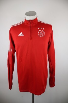 ADIDAS Ajax Vintage Trainingsjacke Sport Fußball Herren Zip Rot M