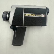 Vintage Lentar Super 8 Movie Camera f/1:8 Reflex Zoom 5mm Lens Black 37172