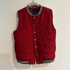 Janie and Jack Boy Maroon The Crosstown PufferVest size 5-6