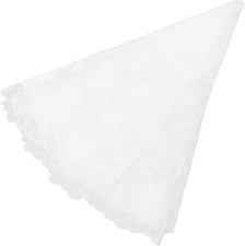 Round Runner Cover Christmas Lace Snowflake Tablecloth: Fireplace Mantle Scarf