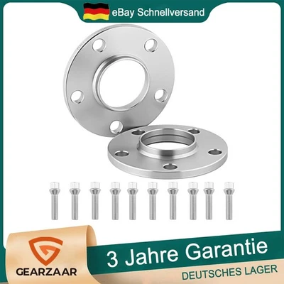 Spurverbreiterung Passend für Audi A4 A5 A6 4G A7 2x 10mm 5x112 mit Radschrauben - Bild 1 von 4