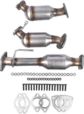 3Pcs Catalytic Converter Compatible with Buick Enclave Chevy Traverse GMC Aca...