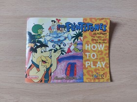 Caja y manual de reemplazo de Flintstones: The Rescue of Dino & Hoppy de NES