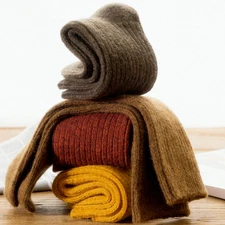 5Pack Women Angora Wool Crew Sock Thermal Thicken Warm Heavy Boot Winter Fashion