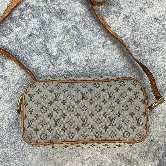 Bolso Bandolera Louis Vuitton Monograma Mini Lin Juliette MM Denim Foto 3 de 4