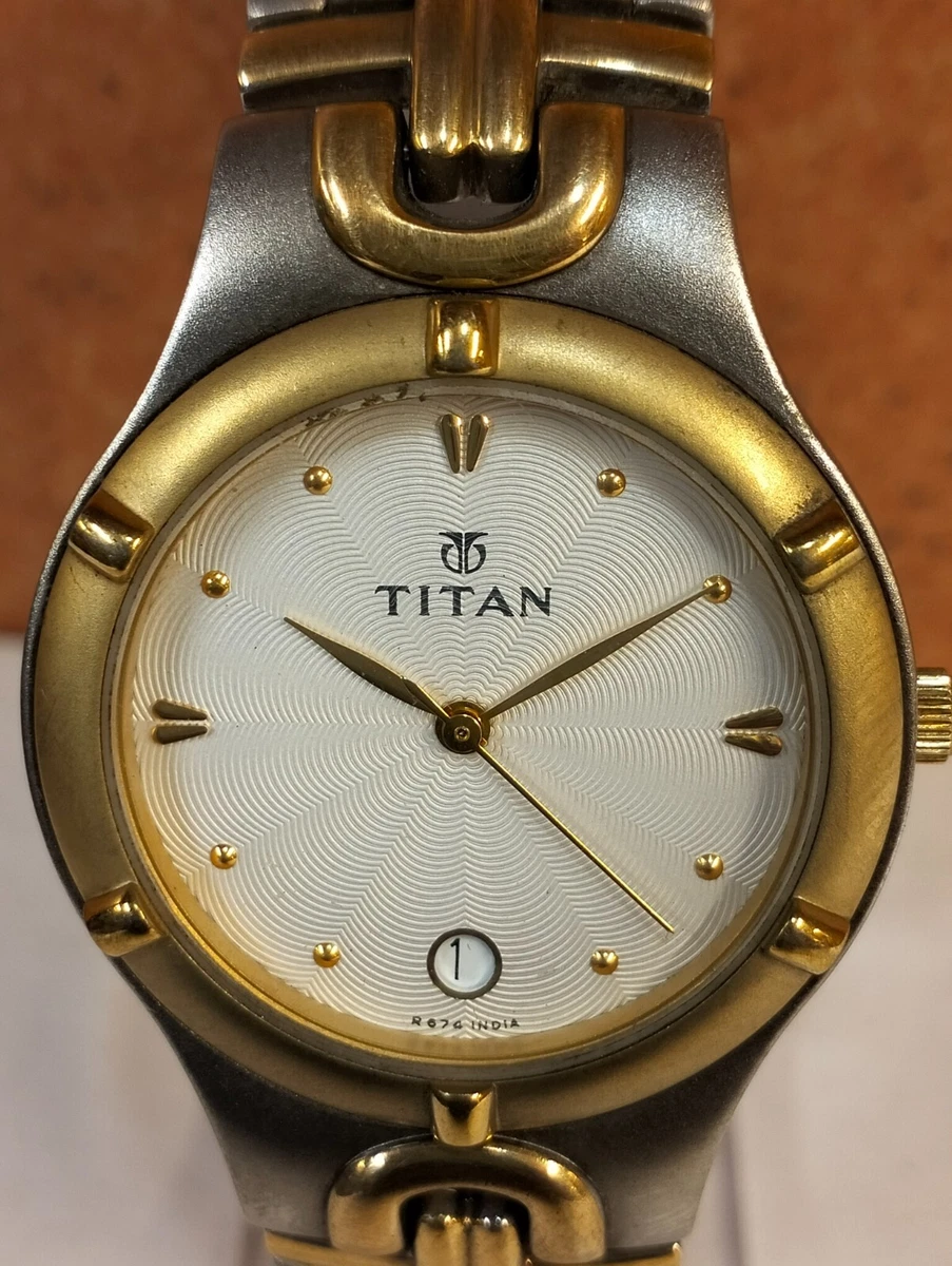 Titan white dial clearance watch