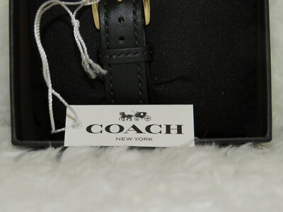 Coach Lex 32 Mm Leather Strap Watch (black)- (w6052) for  display picture 1