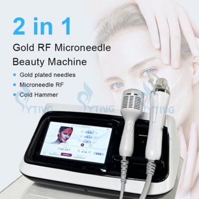 2 in 1 Gold R-F Fractional Face Lifting Wrinkle Removal Acne Treatment Machine
