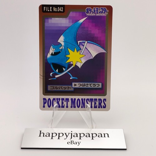 Pokemon Cards Bandai Carddass Golbat File No.042 1997 NM Japanese G278