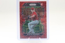 2022 Panini Prizm - Tier II Austin Warren #187 (RC) Red Velocity Prizm