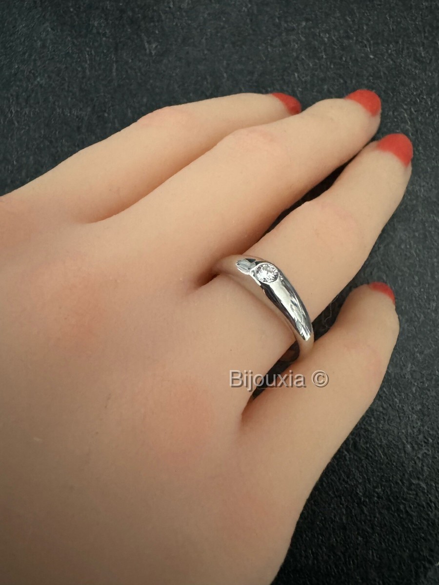 Bague Jonc En Argent Massif 925 - Anneau Simple - D&F - Occasion