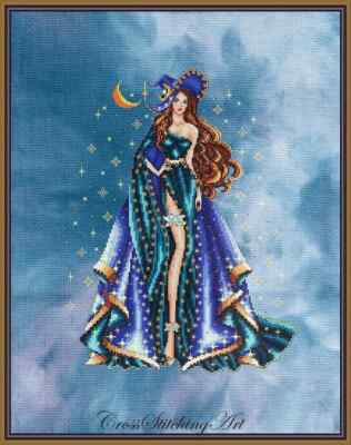 SALE! CELESTE by Cross Stitching Art with Complete Materials