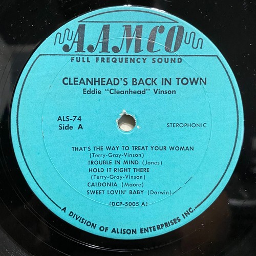 EDDIE VINSON - CLEANHEAD'S BACK IN TOWN (VINYL LP) 1958!! RARE!! AAMCO ALPS-74 - Picture 3 of 4