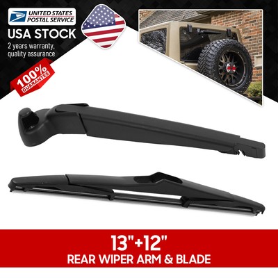 Waterproof  13''+12'' Super Clean Windshield Rear Wiper Blade Set OEM#replace