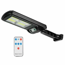 Waterproof Solar Powered LED Street Light Motion Sensor Remote Control Wall Lamp