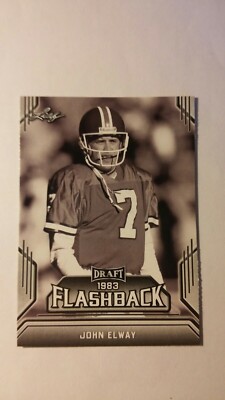 Trading Card Football NFL John Elway Denver Broncos Leaf Draft 2019