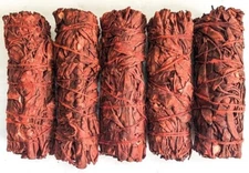 5 pk Dragons Blood Sage Smudge 4 inch Stick for Smudging, Cleansing - Free Ship!