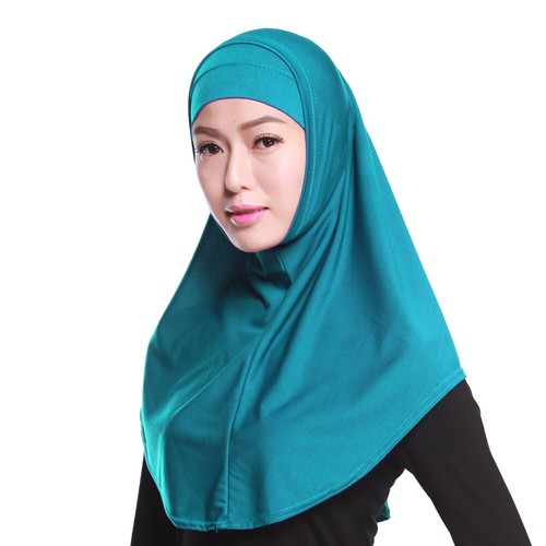 One Piece Amira Muslim Instant Hijab Scarf Pull On Ready To Wear Headscarf Shawl - Picture 9 of 125