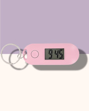 Keychain Pocket Watch Digital Clip-on Small Pocket Watch with Key Ring