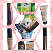 EASTER GIFT BASKET Filled with Cosmetics Makeup Plush (10 Items) READ