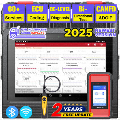 LAUNCH X431 V+ 5.0 PRO3S+& SmartLink C HD3 Heavy Duty Truck Diagnostic Scanner