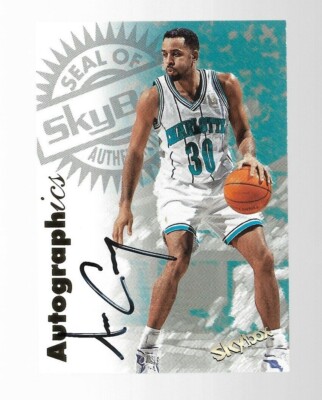 1997-98 Sky Box Autographics Dell Curry Auto | eBay