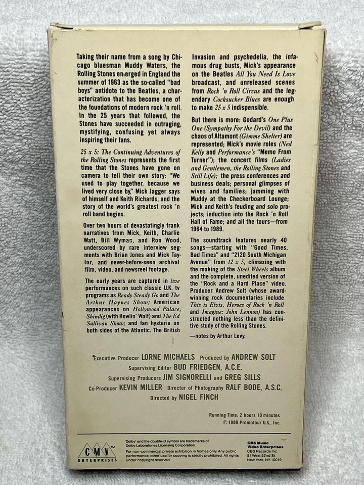 The Continuing Adventures Of The Rolling Stones: 25x5 VHS Works! Preview Copy - Image 2 of 4