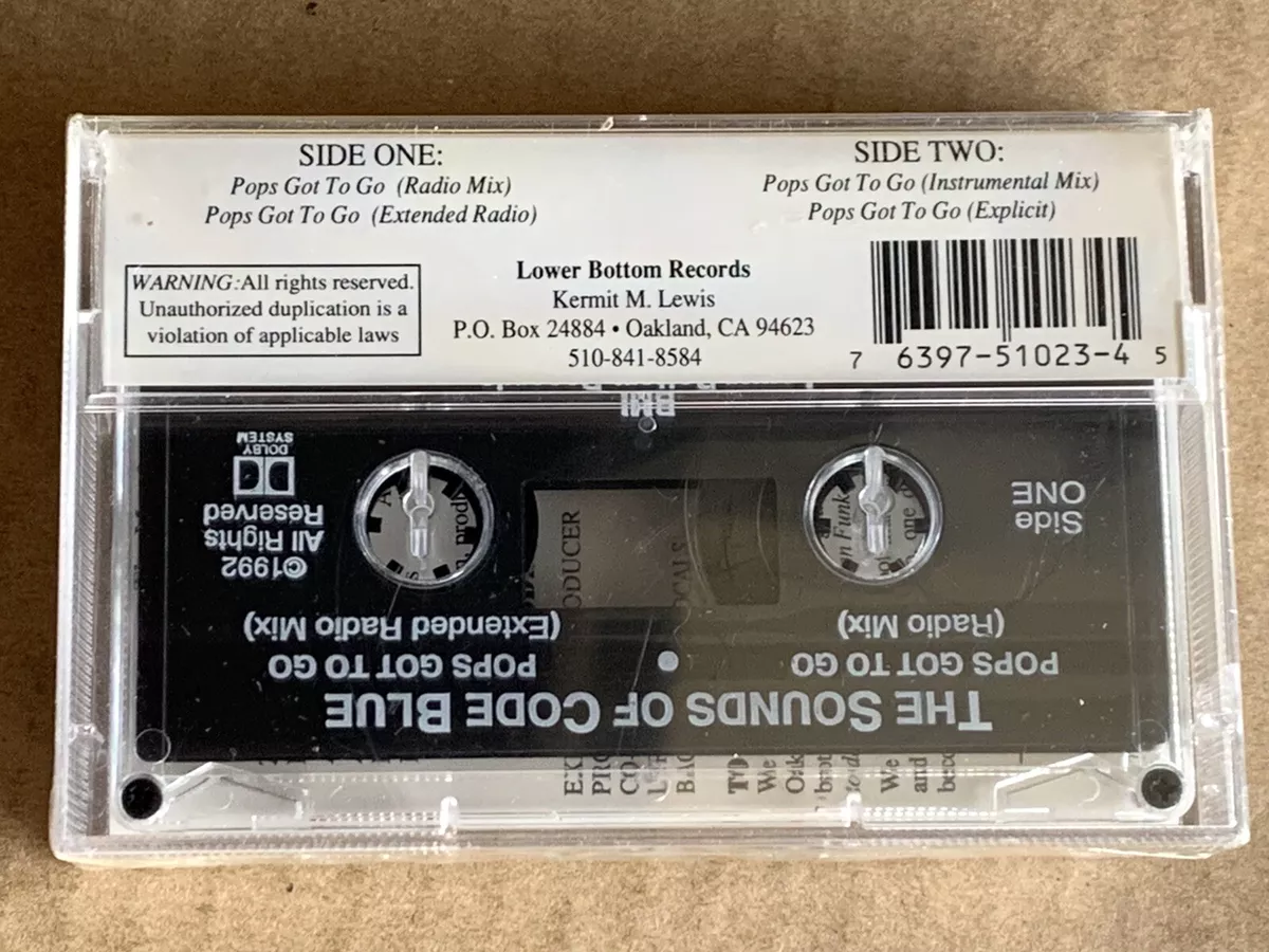 THE CODE BLUE POSSE Pops Got To Go CASSETTE TAPE Gangsta G-Funk RAP lp SEALED