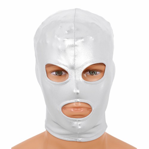 Unisex Blindfold Face Cover Cosplay Costume Zentai Hood Open Eye Mouth Headgear - Picture 28 of 170