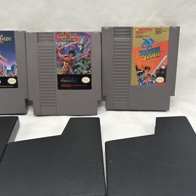 Nintendo NES Games Lot Dragon Spirit Double Dragon II Wizard Warriors & Tested