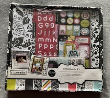 New Colorbok 12x12 Scrapbook Kit 61254 Fruit Punch Album, Paper, Embellishments