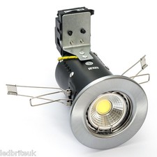 LED Fire Rated Downlight 5 Watt ( COB ) Dimmable Pressed COOL or WARM WHITE 