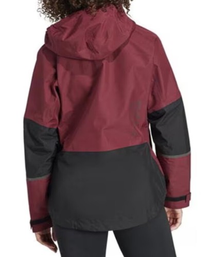 CHAQUETA DE LLUVIA ADIDAS TERREX XPLORIC GORE-TEX PARA MUJER NUEVA TALLA 8 XS GRANATE T17 - Imagen 3 de 9