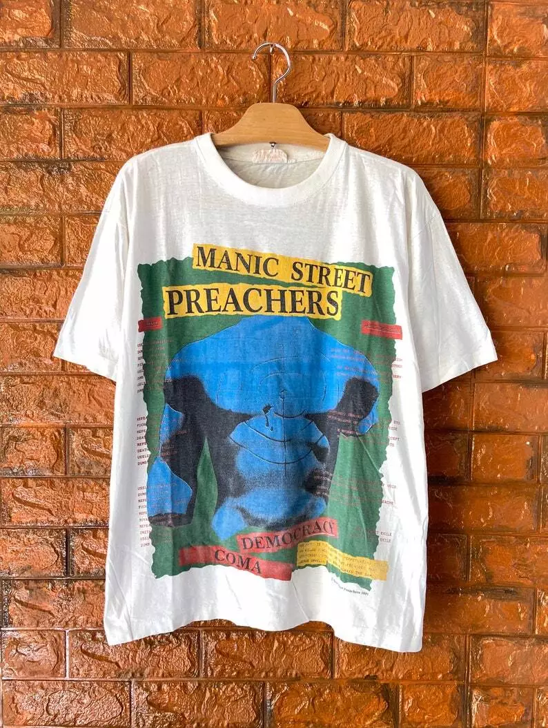 90年代ビンテージMANIC STREET PREACHERS Tシャツ Manic Street Preachers Band 90s Gift For Fan All Size S to 5XL T