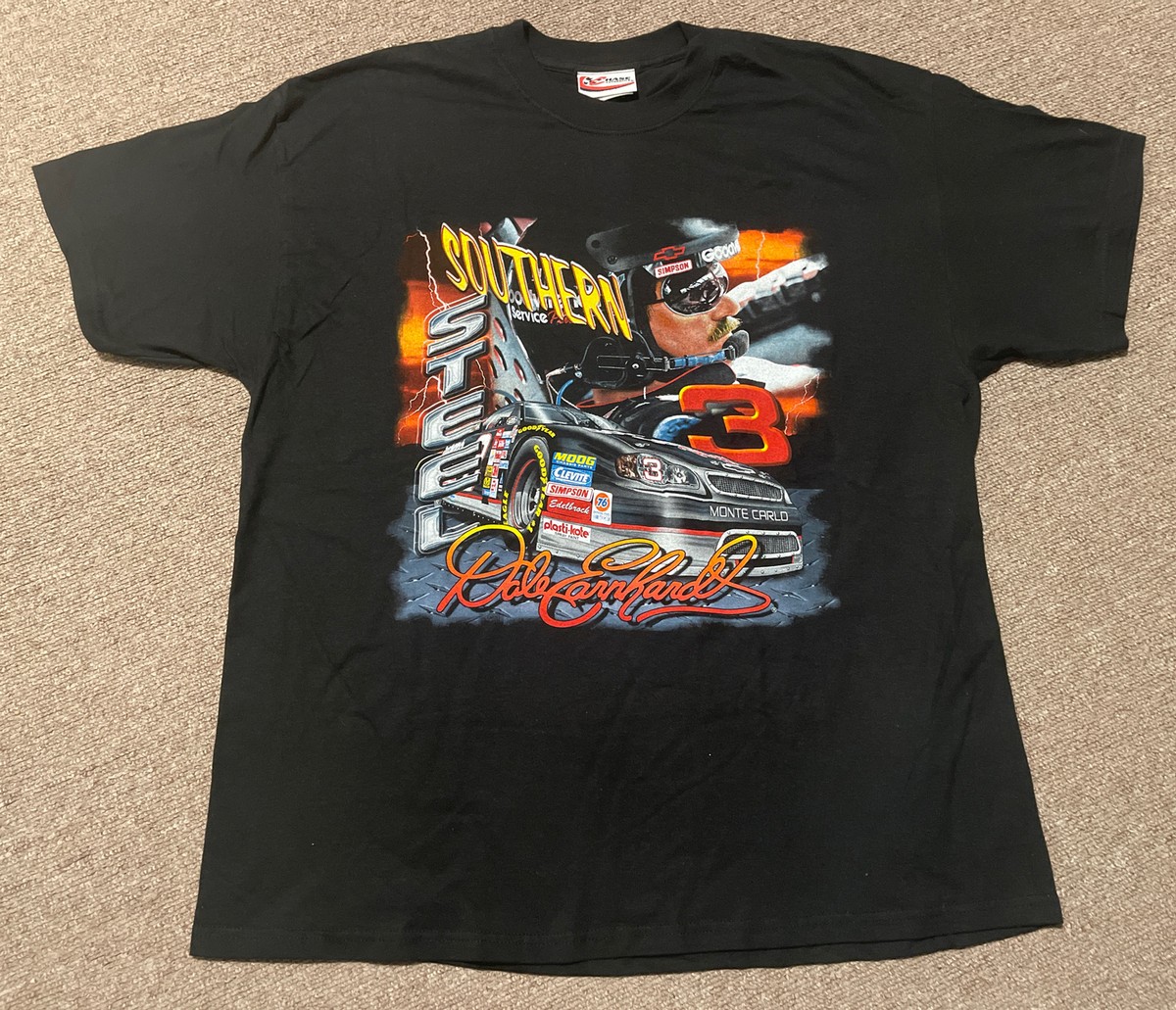 Vintage 90s XL Dale Earnhardt SR Steel Horses Chevy NASCAR Racing 