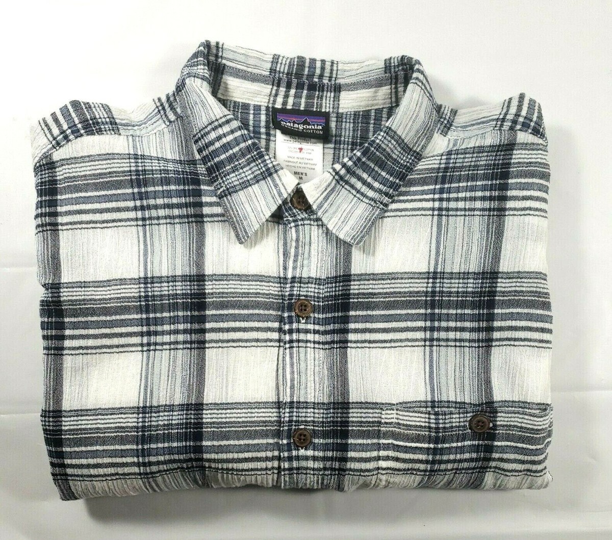 Patagonia Men's Organic Cotton Shirt S/S Button Front Outdoor