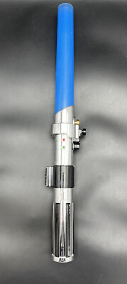 Star Wars Lightsaber 2002 Thinkway Toys Blue Sound Lights Vibrates Anakin
