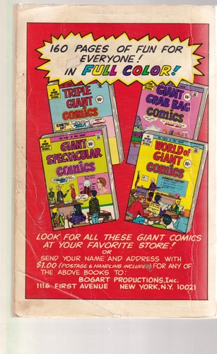 COMICS TRIPLE GIGANTE - VIDA CON ARCHIE 159 - GIGANTE - SERIE ARCHIE COMICS - Imagen 2 de 2