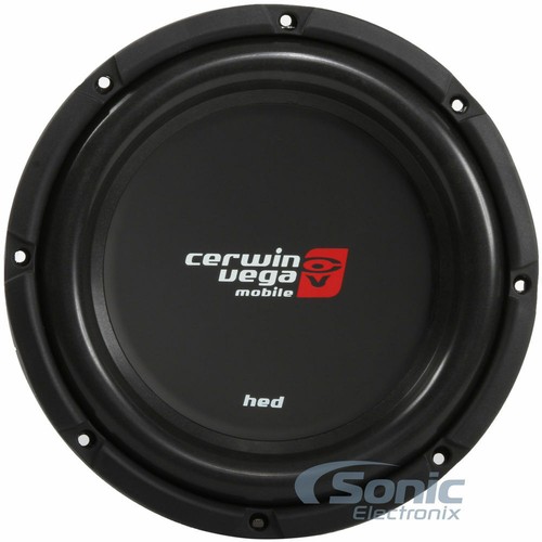 Cerwin Vega HS102D 800W 10" HED Series Dual 2-Ohm Shallow Mount Car Subwoofer - Picture 2 of 6