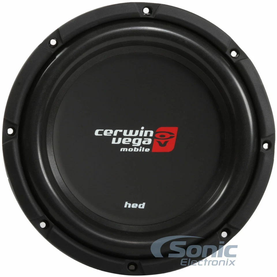 Subwoofer para automóvil Cerwin Vega HS102D 800W 10" HED Series doble 2 ohmios montaje poco profundo Foto 2 de 4