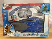 Aqua Lung Pro Series Adult Snorkeling Set Includes Mask and Snorkel and Fins