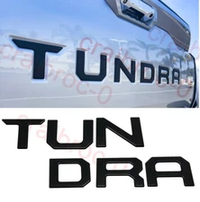 NEW Matte Black Rear Emblem Decal for 2022 2023 2024 TUNDRA Tailgate Letters