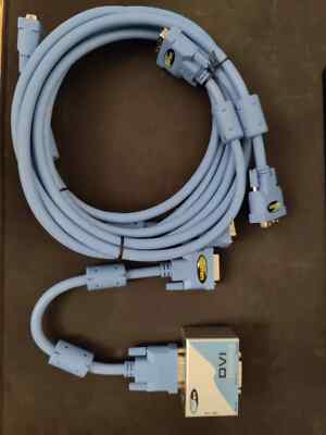 Gefen DVI Detective with Free DVI Cables  with Power Cable Plug  EXT-DVI-EDIDN