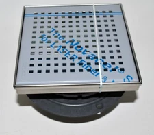 Neodrain 6" Brushed Finishing Square Shower Drain with Removable Grate SP-6-S04