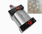 SC 100x50 Pneumatic Standard Cylinder 4'' Bore 2'' Stroke Single Rod Double Act